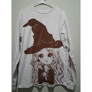 BoxLunch Harry Potter Luna Lovegood Anime Long Sleeve T-Shirt Medium‎ White